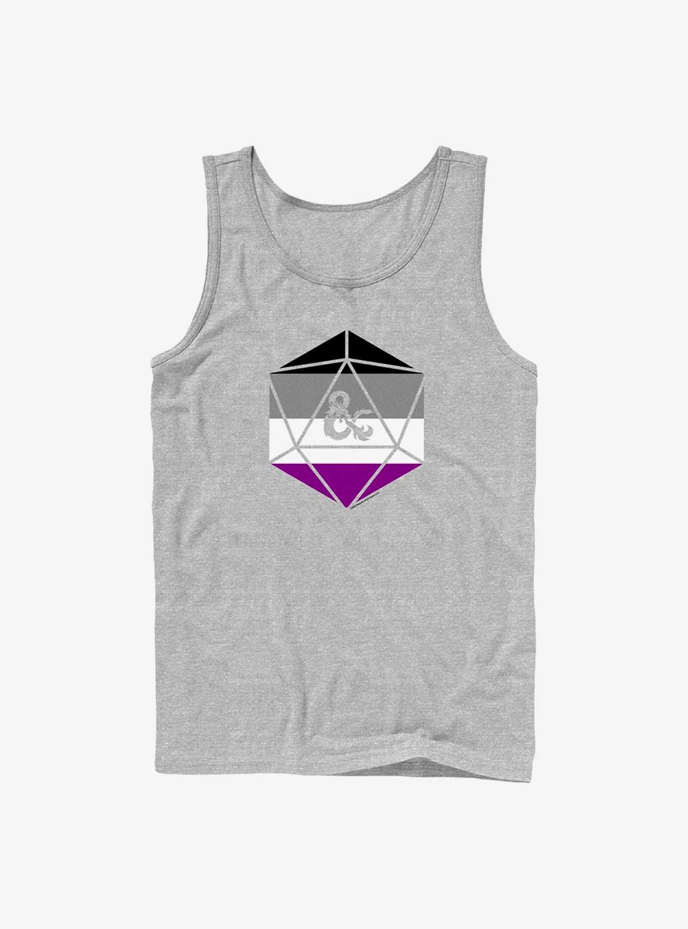 Dungeons & Dragons Asexual Pride Dice Pride Tank, ATH HTR, hi-res