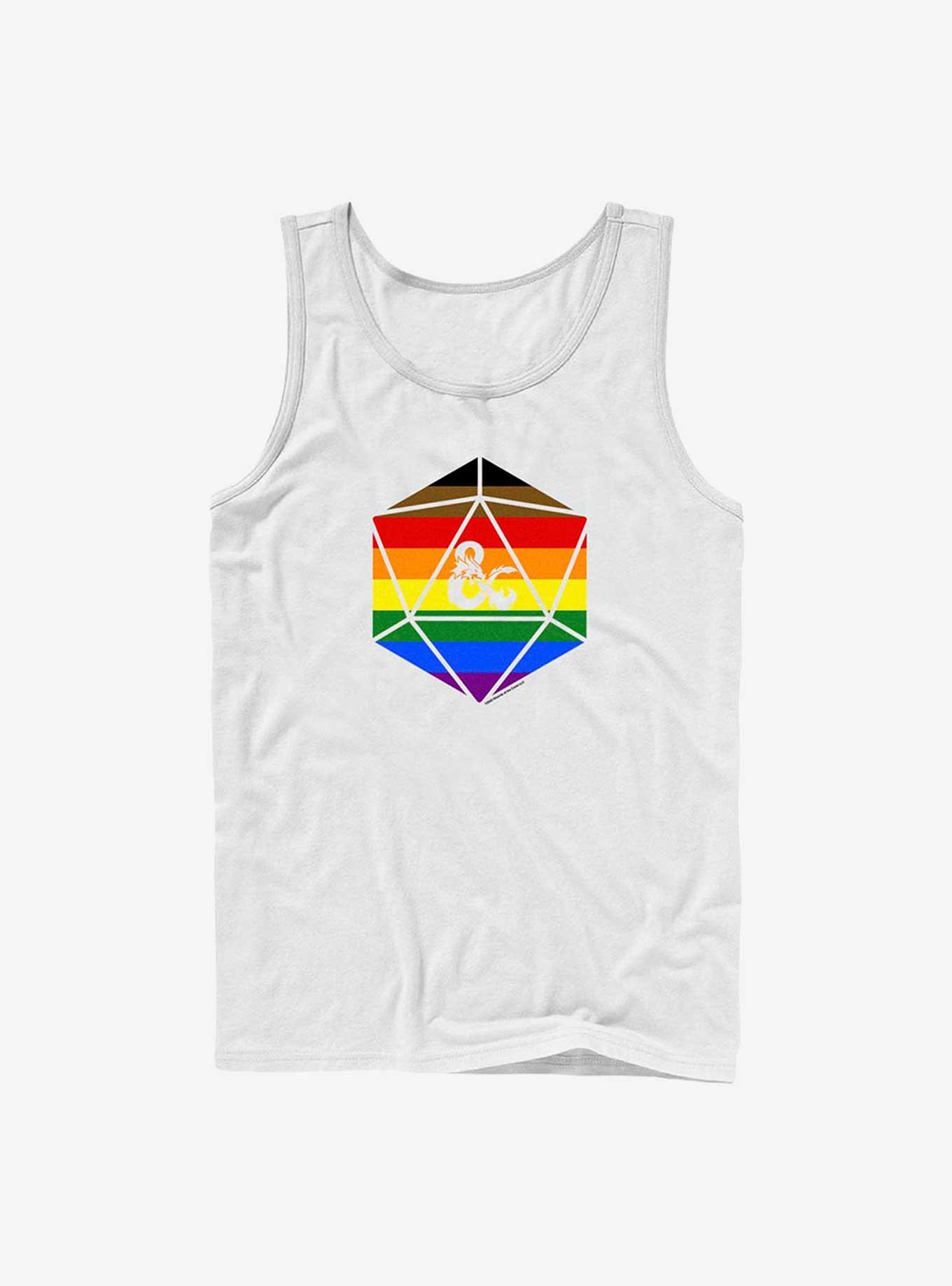 Dungeons & Dragons Pride Dice Pride Tank, WHITE, hi-res