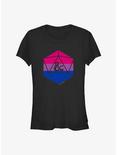 Dungeons & Dragons Bisexual Pride Dice Pride T-Shirt, BLACK, hi-res