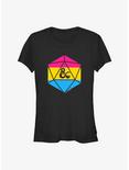 Dungeons & Dragons Pansexual Pride Dice Pride T-Shirt, BLACK, hi-res