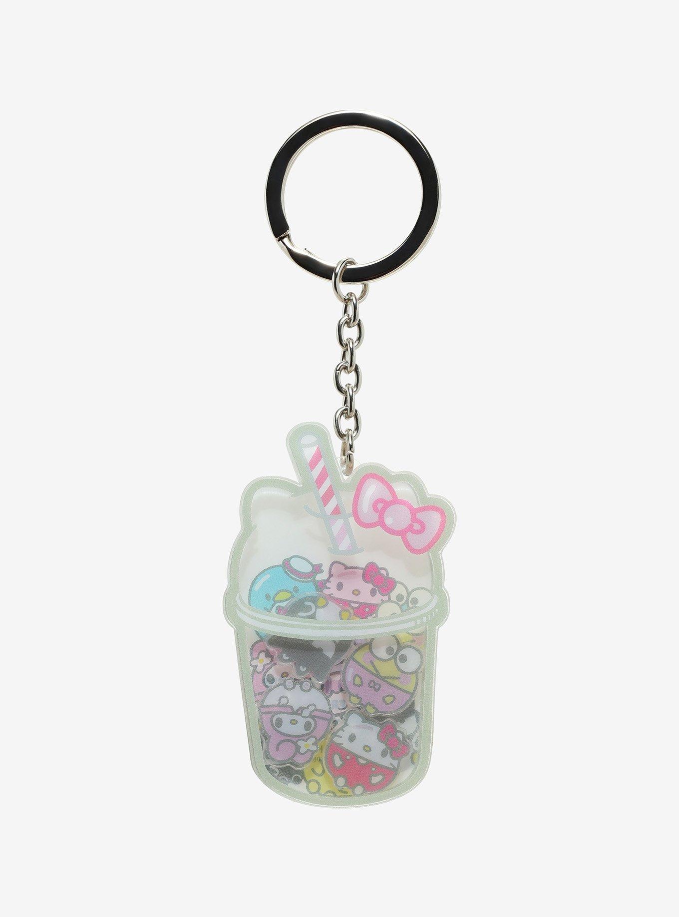Hello Kitty And Friends Boba Cup Shaker Key Chain, , hi-res