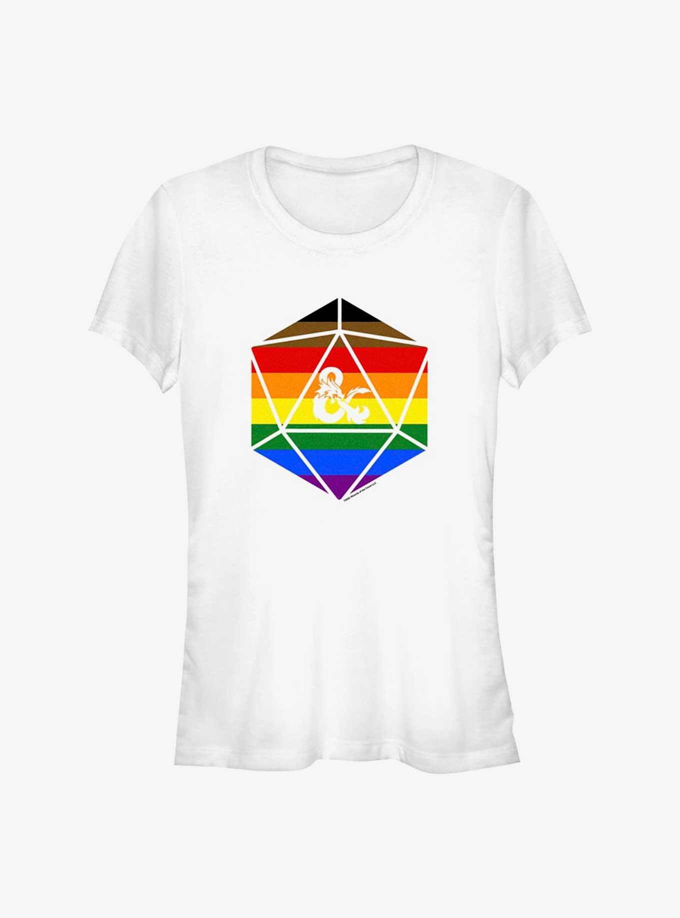 Dungeons & Dragons Pride Dice Pride T-Shirt, WHITE, hi-res