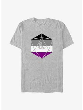 Dungeons & Dragons Asexual Pride Dice Pride T-Shirt, ATH HTR, hi-res