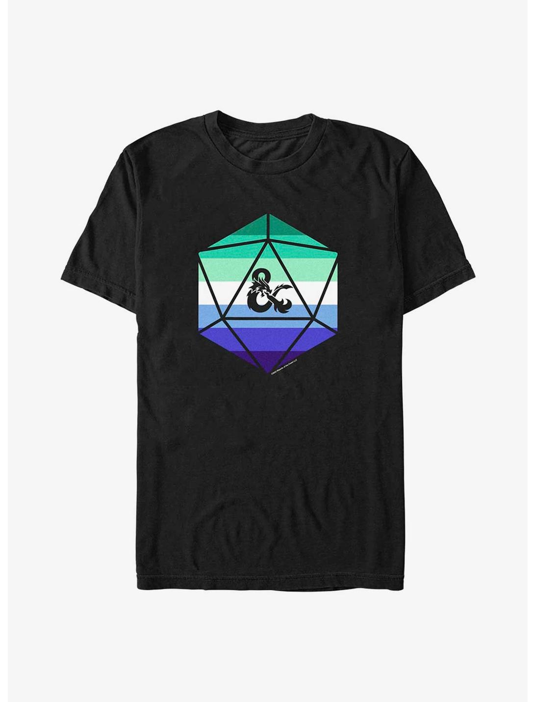 Dungeons & Dragons Gay Pride Dice Pride T-Shirt, BLACK, hi-res