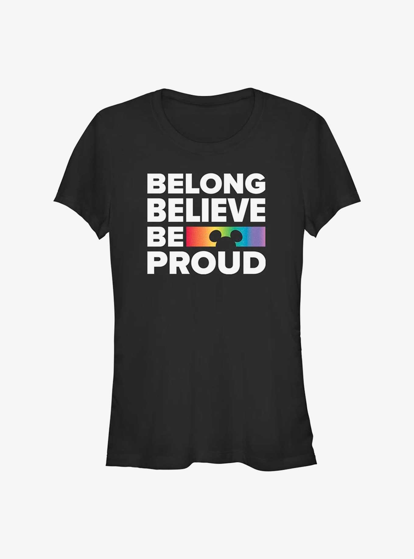 Disney Mickey Mouse Be Proud Pride T-Shirt, BLACK, hi-res
