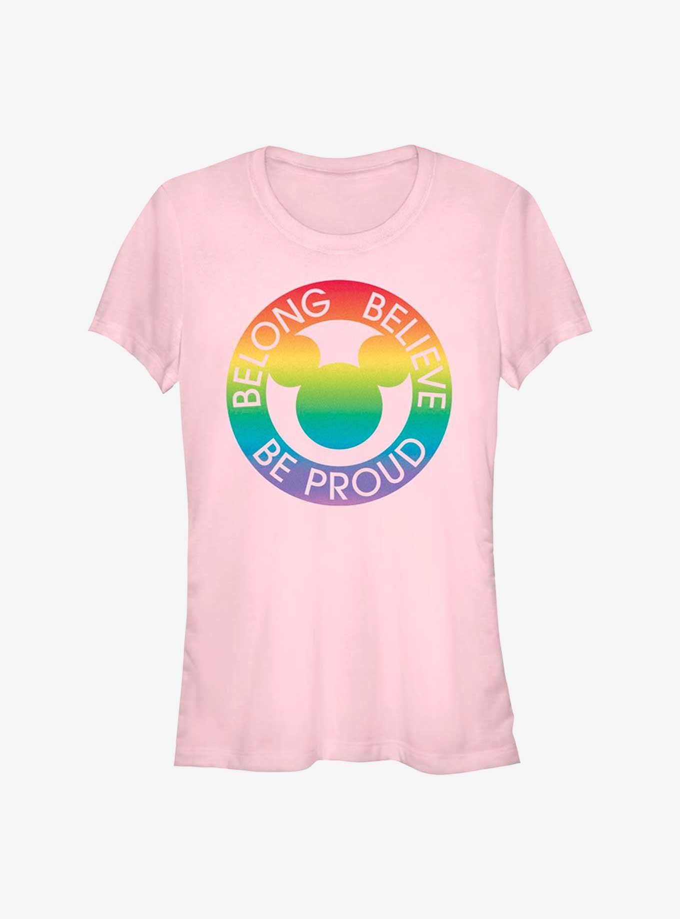 Disney Mickey Mouse Belong Believe Pride T-Shirt, , hi-res