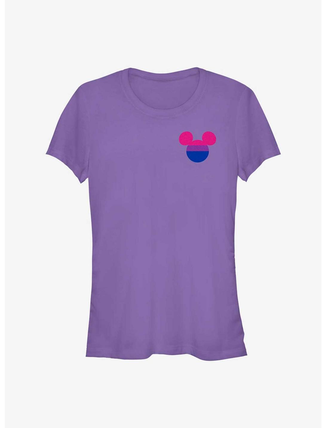 Disney Mickey Mouse Bisexual Badge Pride T-Shirt, PURPLE, hi-res