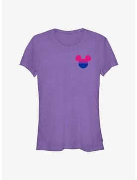 Disney Mickey Mouse Bisexual Badge Pride T-Shirt, PURPLE, hi-res