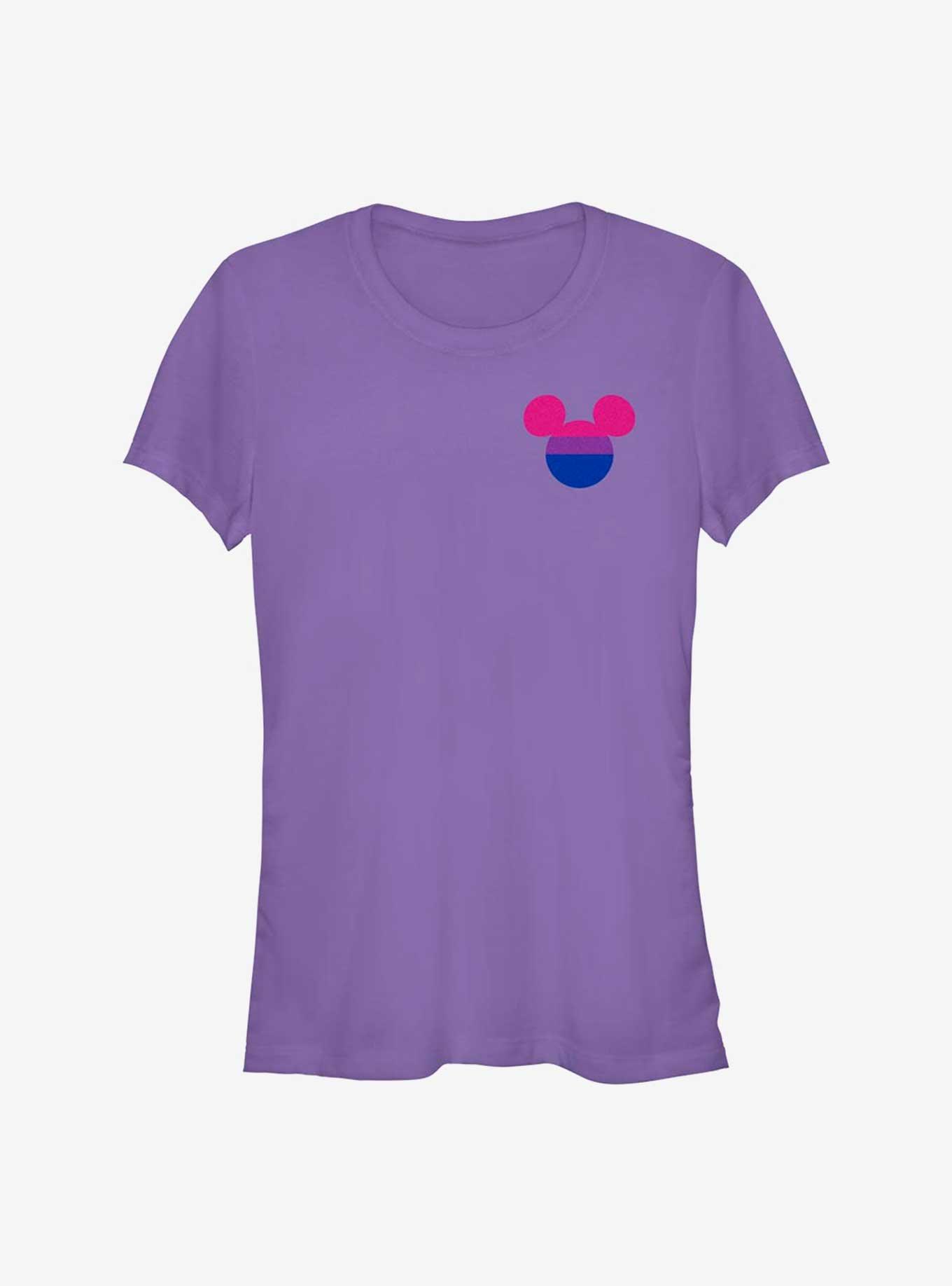 Disney Mickey Mouse Bisexual Badge Pride T-Shirt, , hi-res