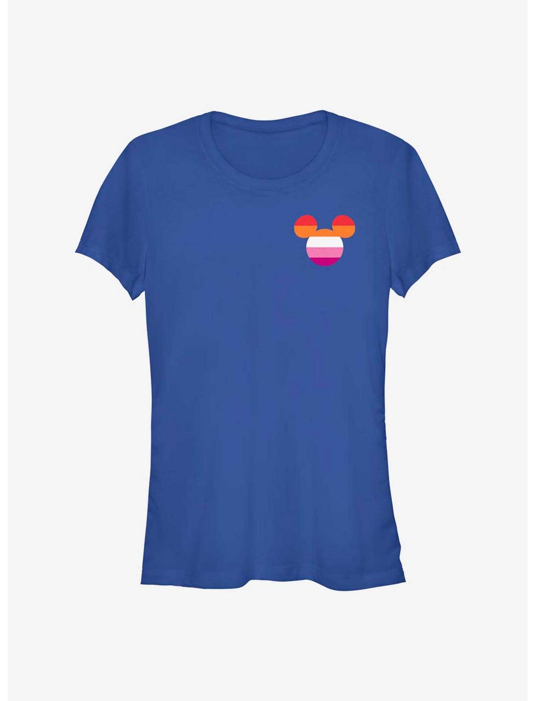 Disney Mickey Mouse Lesbian Pride Badge Pride T-Shirt, ROYAL, hi-res