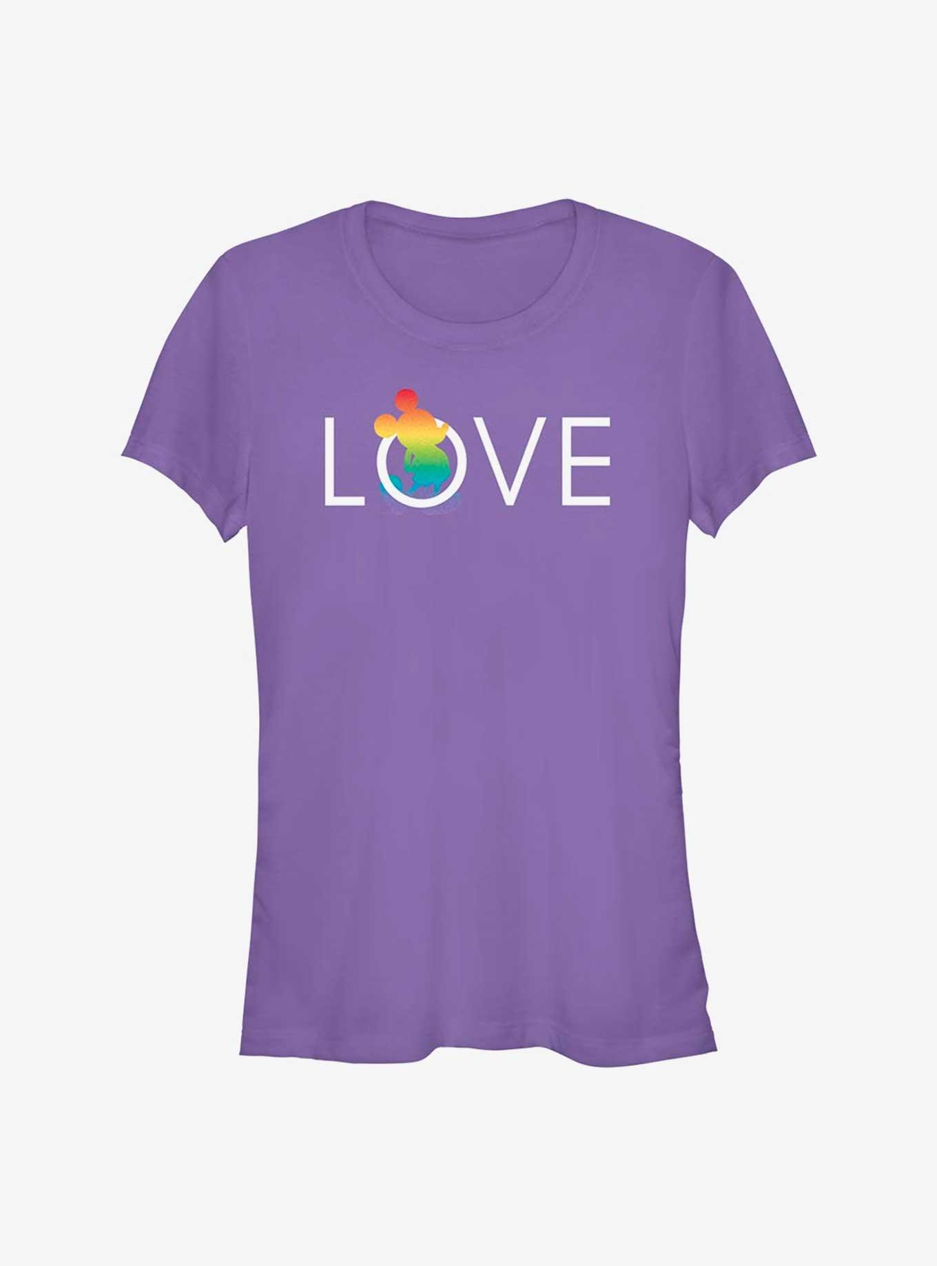 Disney Mickey Mouse Mickey Love Pride T-Shirt, PURPLE, hi-res