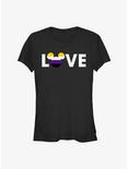 Disney Mickey Mouse Non-Binary Love Pride T-Shirt, BLACK, hi-res