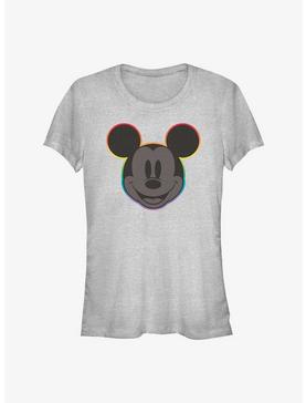 Disney Mickey Mouse Rainbow Outline Pride T-Shirt, ATH HTR, hi-res