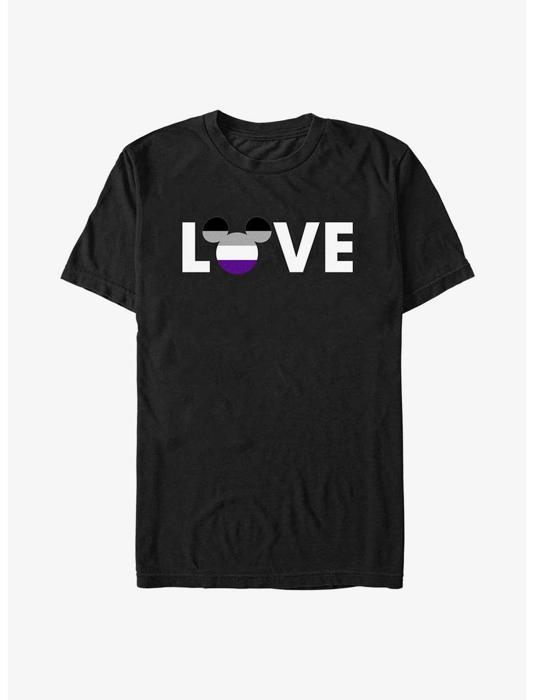 Disney Mickey Mouse Asexual Love Pride T-Shirt, BLACK, hi-res