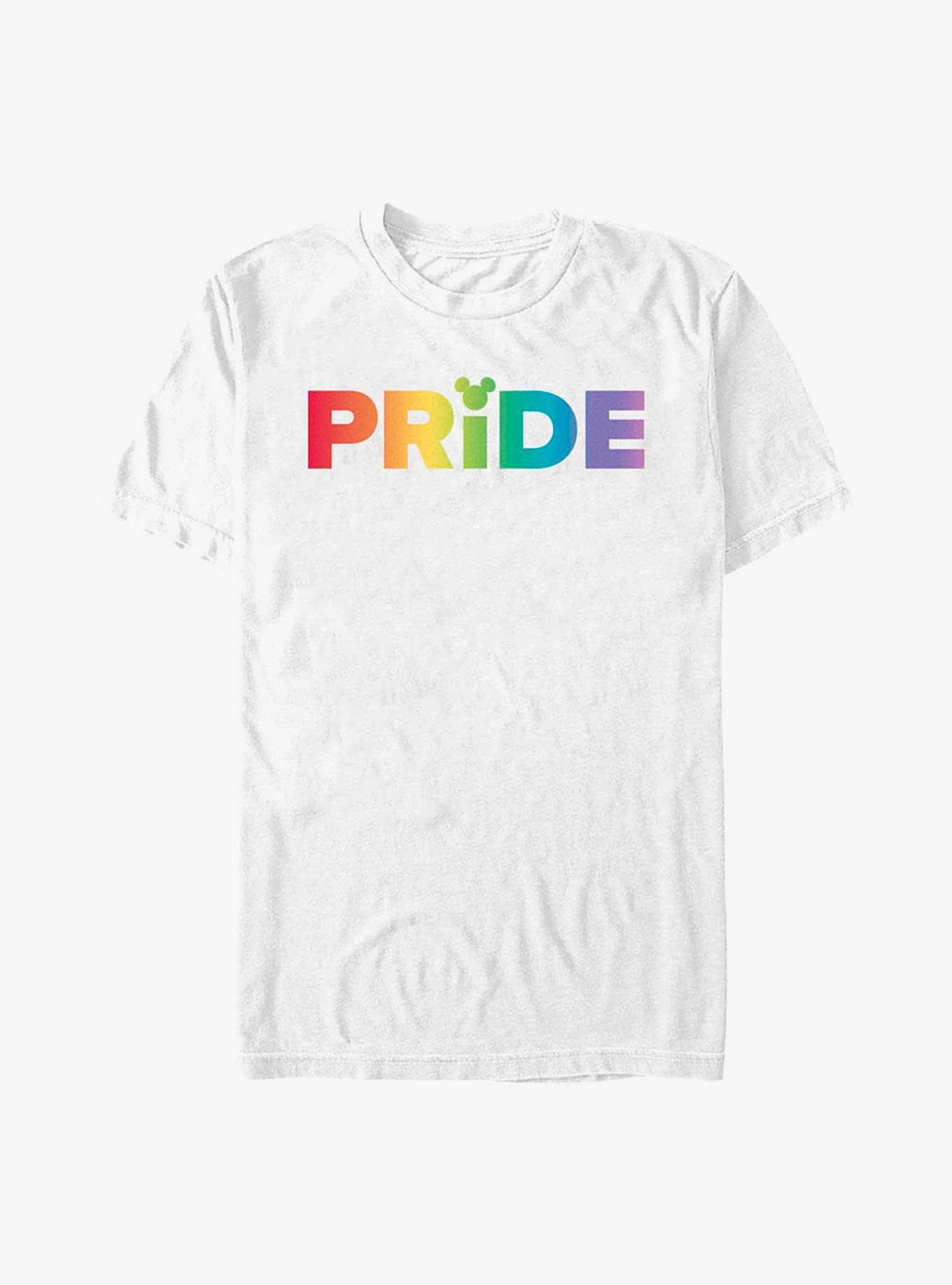 Disney Mickey Mouse Mickey Ear Pride T-Shirt, WHITE, hi-res