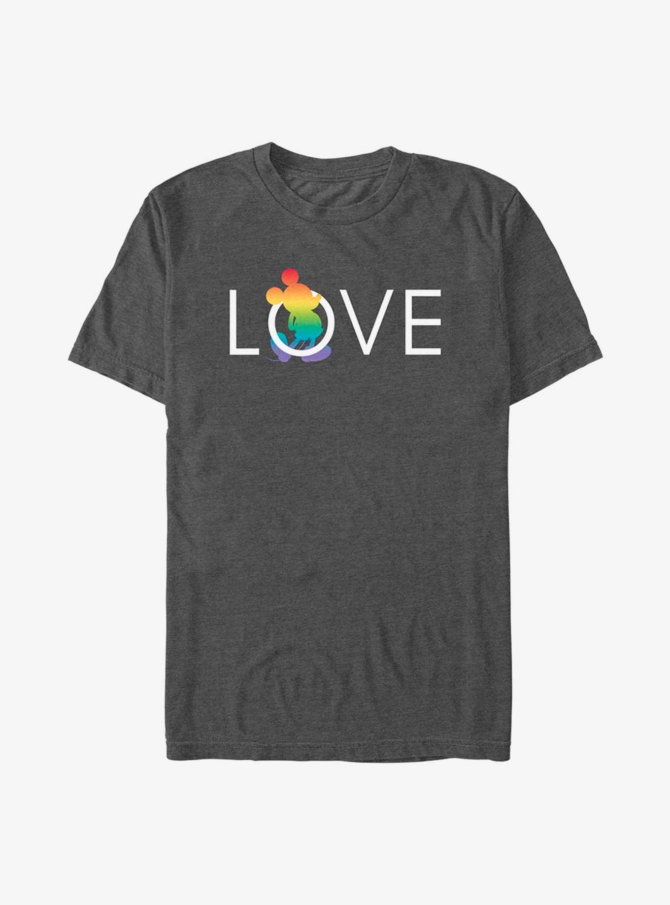 Disney Mickey Mouse Mickey Love Pride T-Shirt, CHAR HTR, hi-res