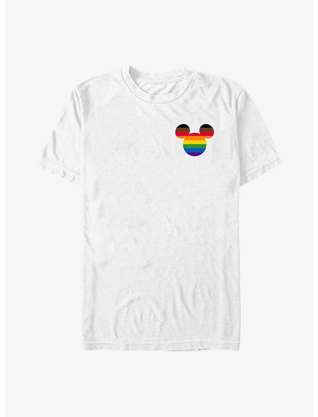 Disney Mickey Mouse Mickey Rainbow Ears Pride T-Shirt, WHITE, hi-res