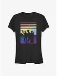 Star Wars Sunset Silhouette Pride T-Shirt, BLACK, hi-res