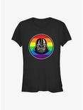 Star Wars Vader Pride Badge Pride T-Shirt, BLACK, hi-res