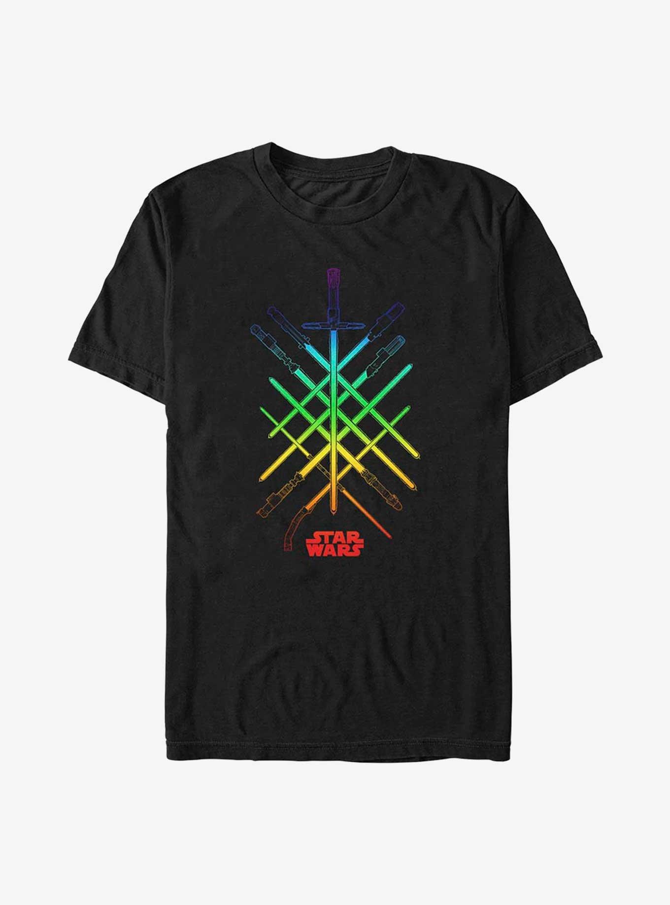 Star Wars Rainbow Lightsabers Pride T-Shirt