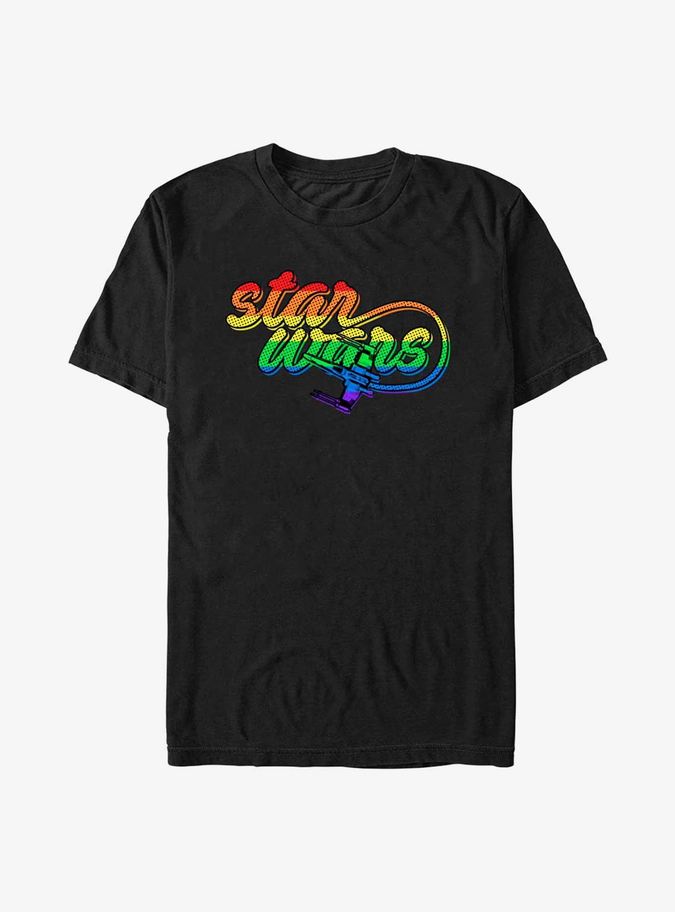 Star Wars X-Wing Script Pride T-Shirt