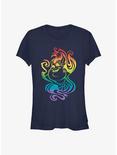 Disney Villains Ursula Badge Pride T-Shirt, NAVY, hi-res