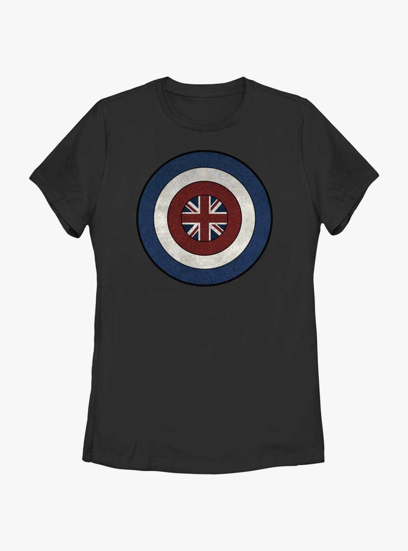 Marvel Captain Peggy Carter Shield Womens T-Shirt, BLACK, hi-res