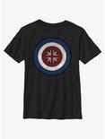 Marvel Captain Peggy Carter Shield Youth T-Shirt, BLACK, hi-res