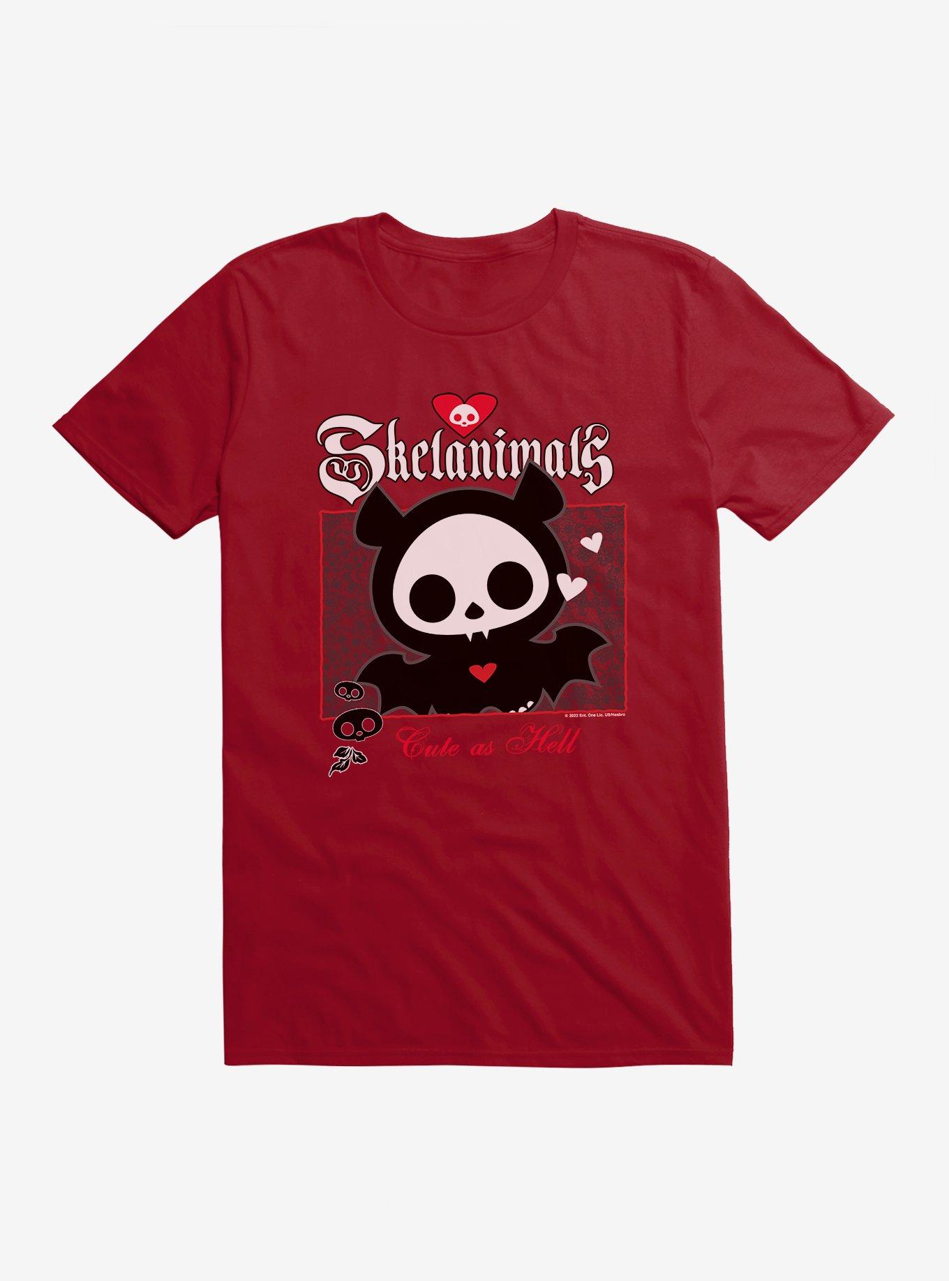 Skelanimals Cute As Hell T-Shirt, INDEPENDENCE RED, hi-res