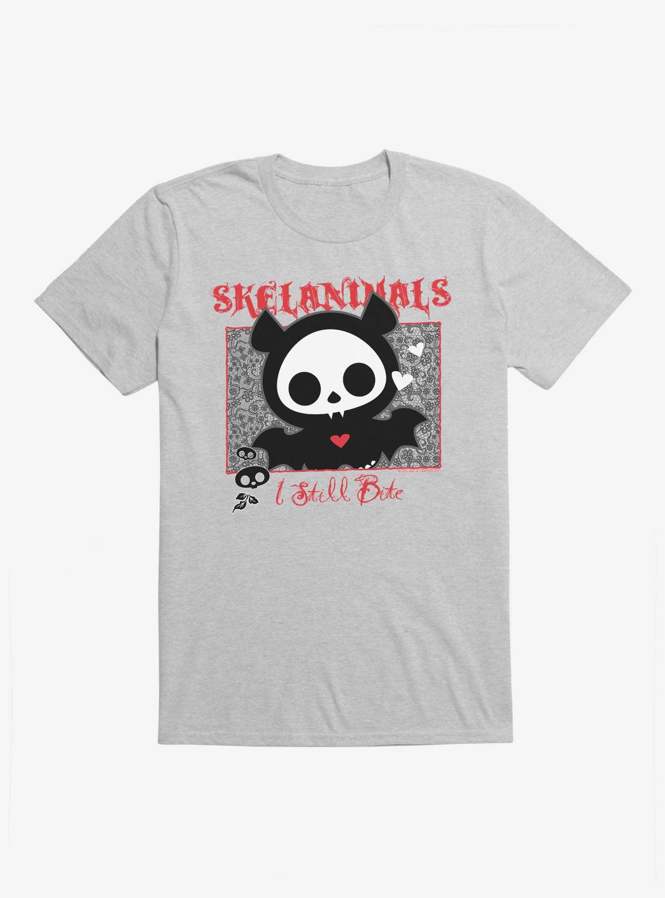 Skelanimals I Still Bite T-Shirt, HEATHER GREY, hi-res