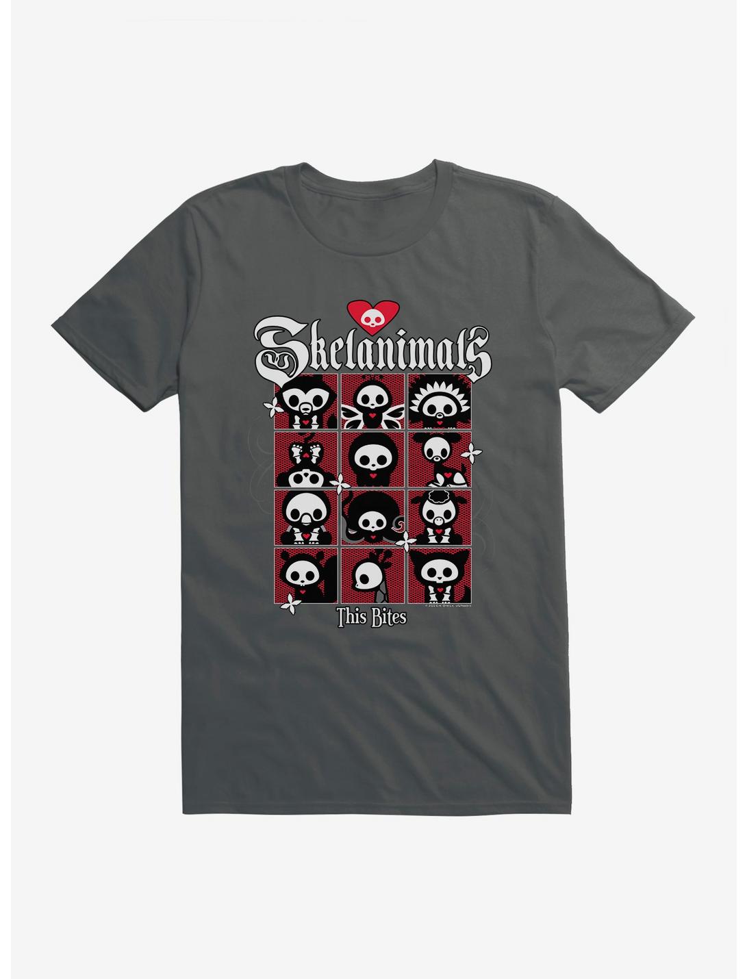 Skelanimals This Bites T-Shirt, CHARCOAL, hi-res