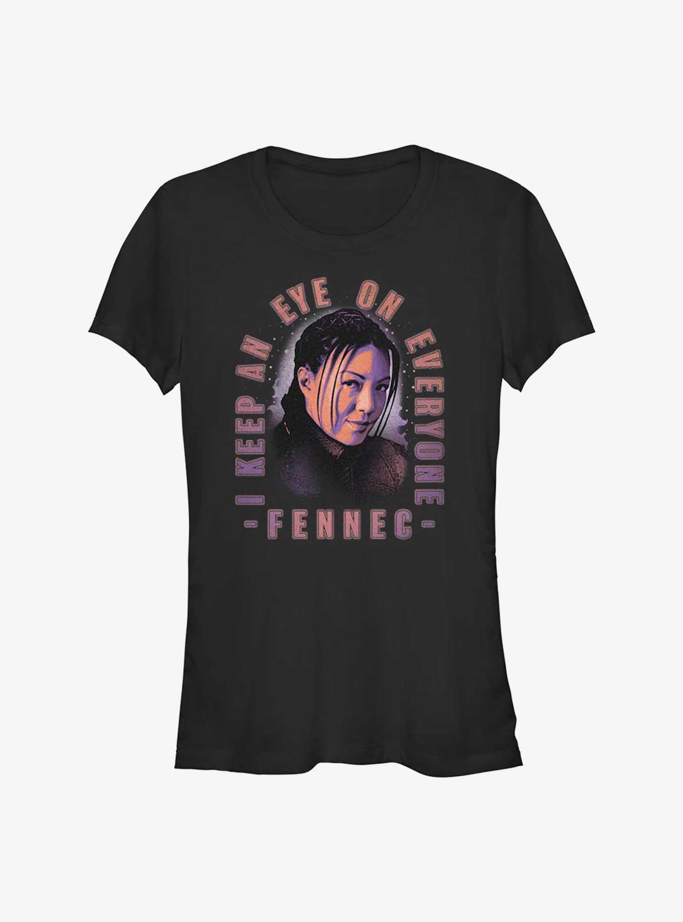 Star Wars The Book of Boba Fett Fennec Smirk Girls T-Shirt, , hi-res