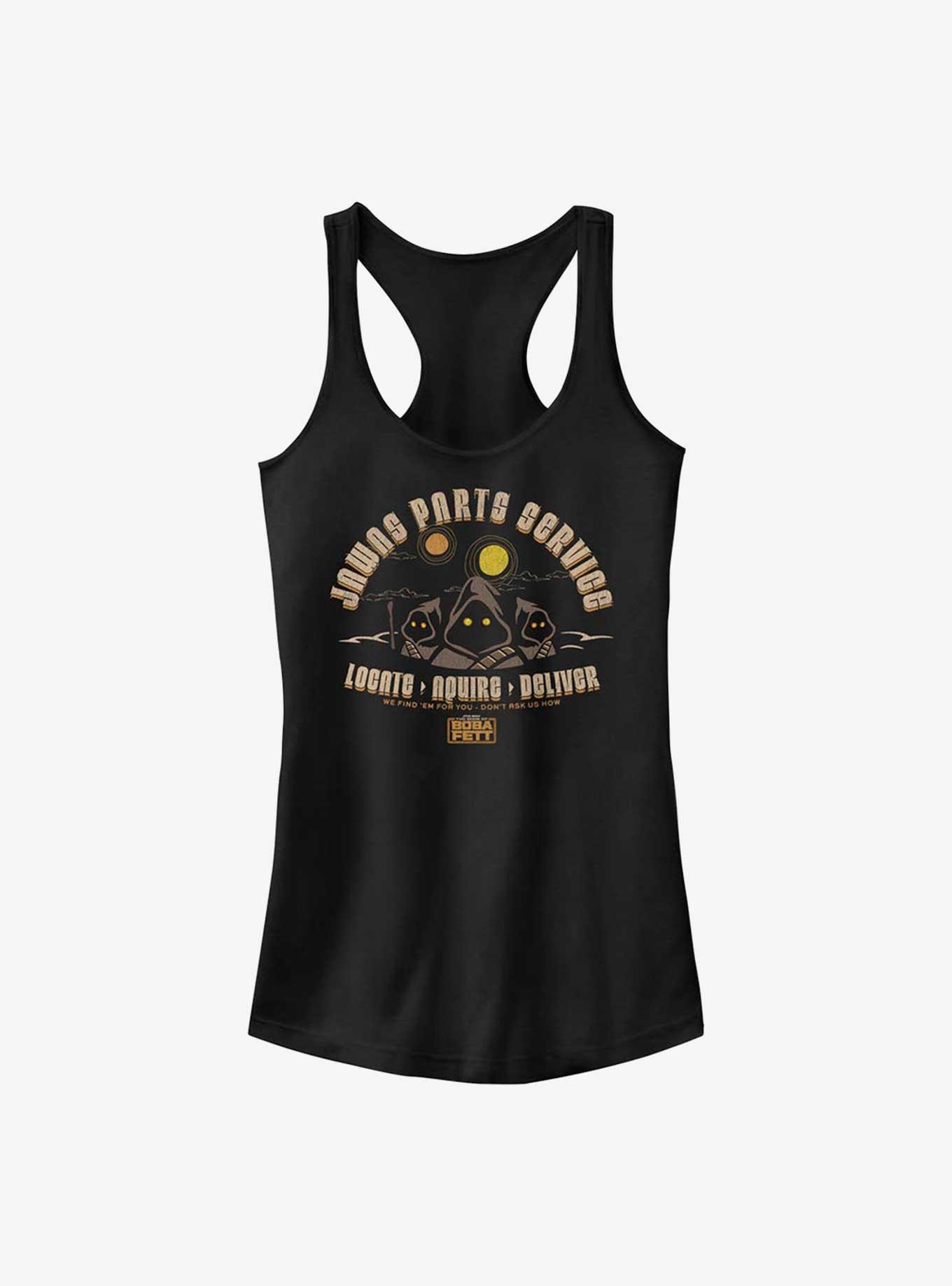 Star Wars The Book of Boba Fett Jawas Parts Service Girls Tank, BLACK, hi-res