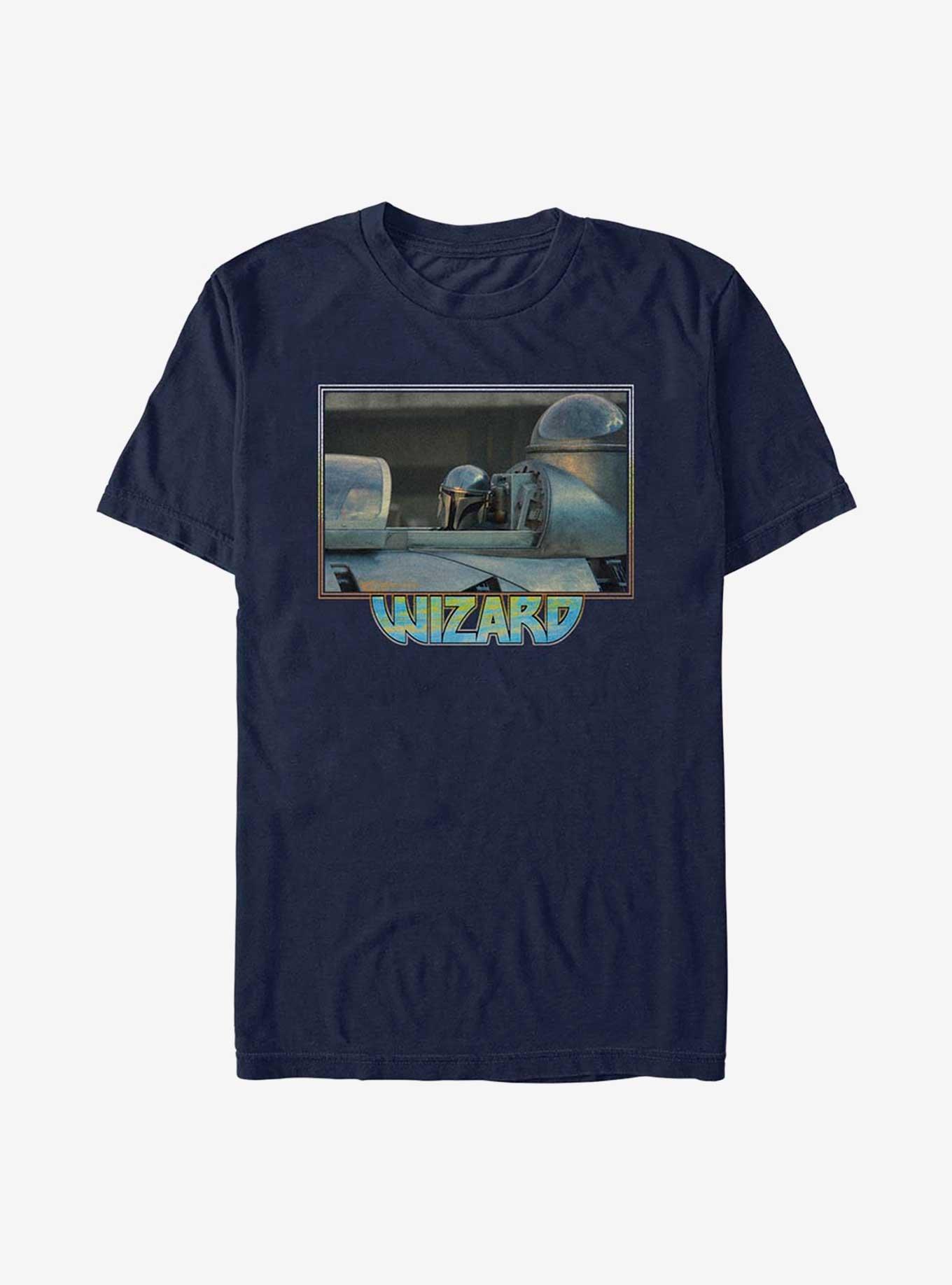 Star Wars The Book of Boba Fett Ur A Wizard T-Shirt, NAVY, hi-res