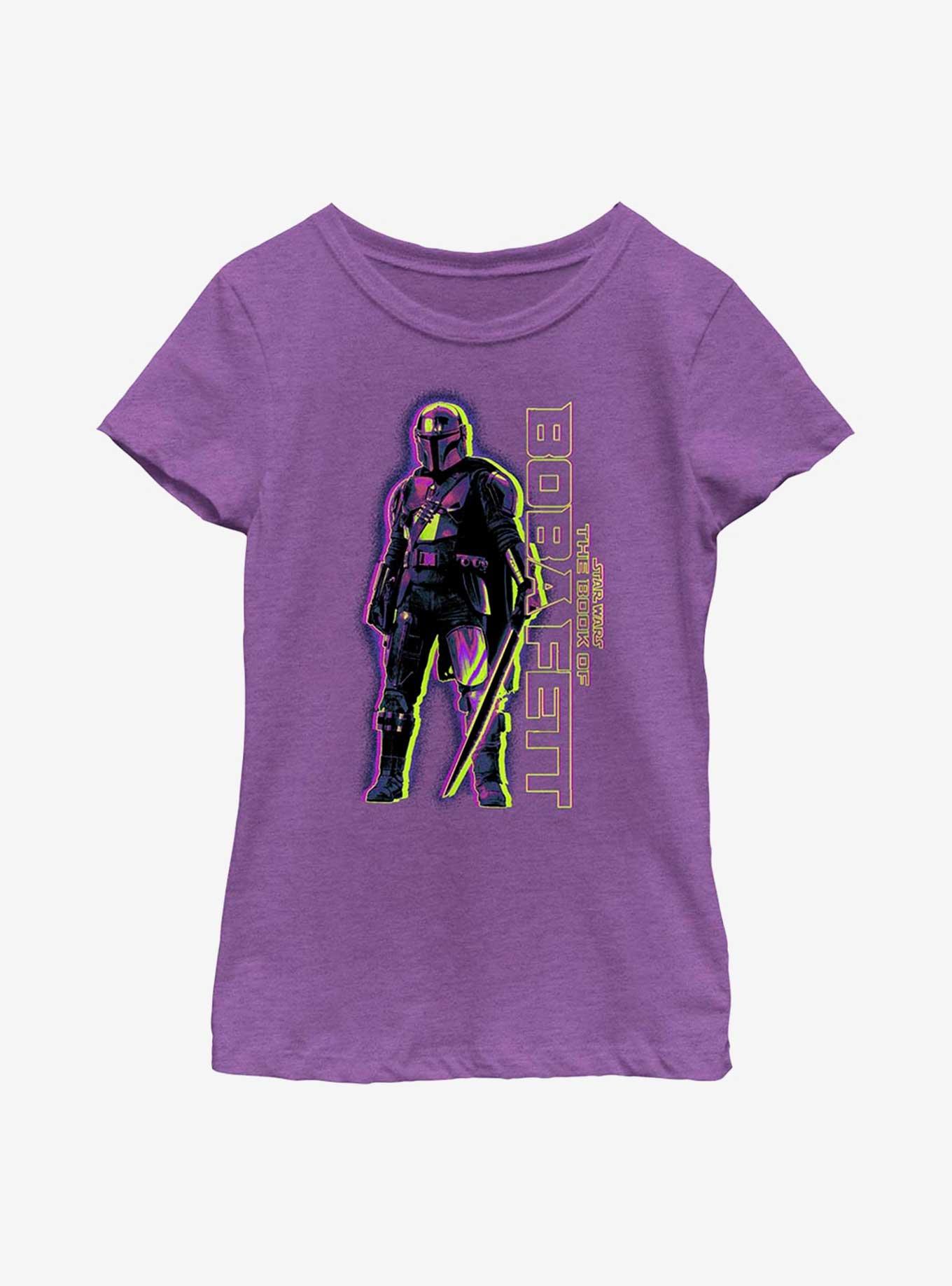 Star Wars The Book Of Boba Fett Dark Saber Hero Youth Girls T-Shirt, , hi-res