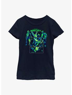 Star Wars The Book Of Boba Fett Dark Saber Sequential Youth Girls T-Shirt, , hi-res