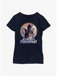 Star Wars The Book Of Boba Fett Firespray Bantha Youth Girls T-Shirt, NAVY, hi-res