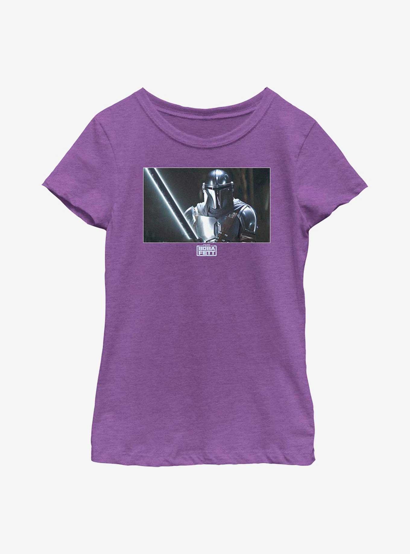 Star Wars The Book Of Boba Fett Warm Or Cold Youth Girls T-Shirt, PURPLE BERRY, hi-res