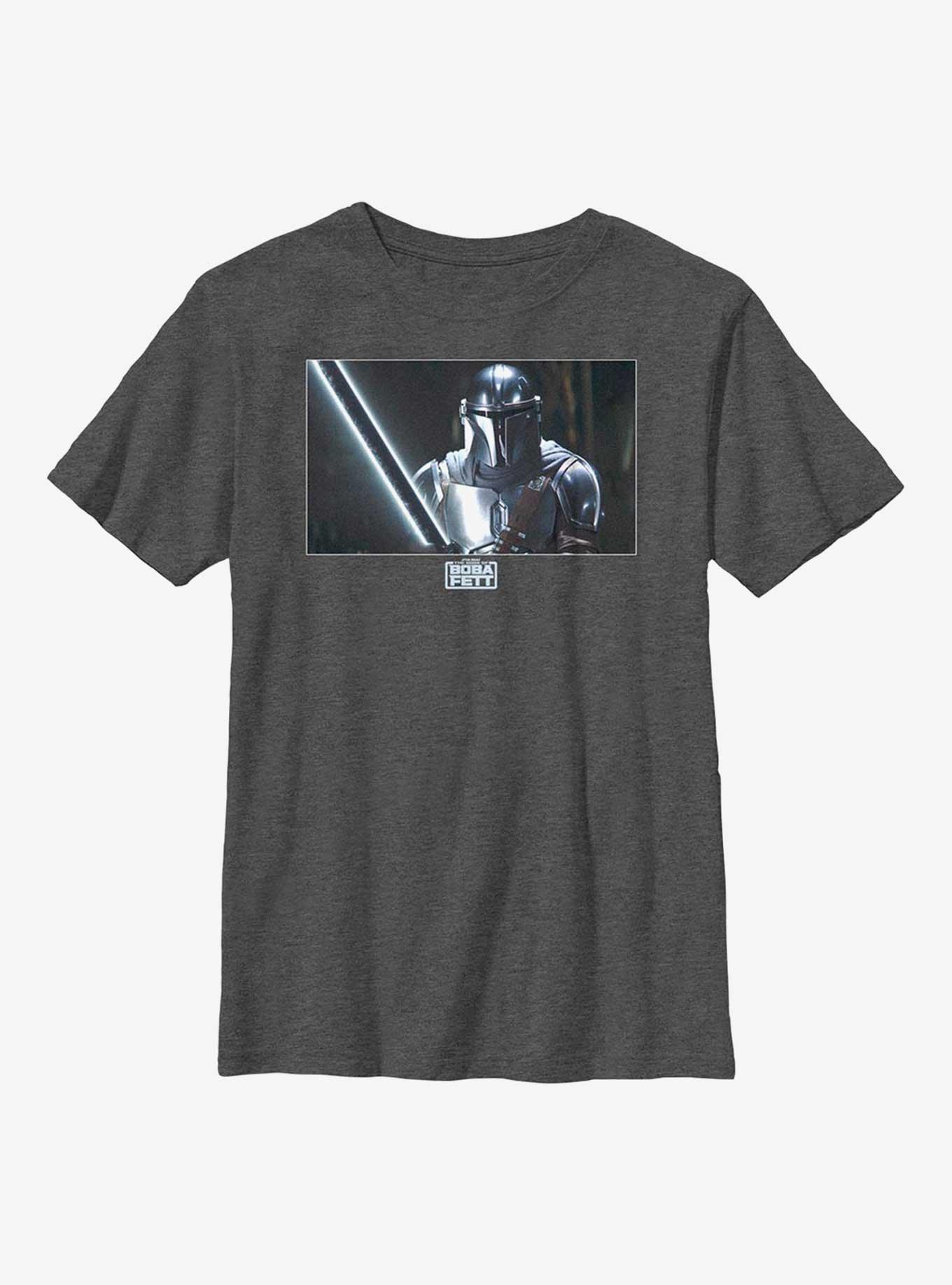Star Wars The Book Of Boba Fett Warm Or Cold Youth T-Shirt, CHAR HTR, hi-res