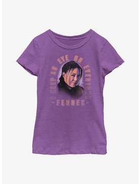 Star Wars The Book Of Boba Fett Fennec Smirk Youth Girls T-Shirt, , hi-res