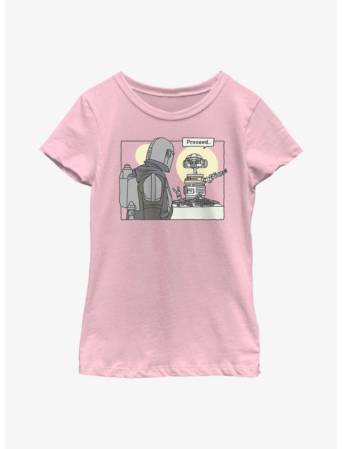 Star Wars The Book Of Boba Fett Proceed Youth Girls T-Shirt, PINK, hi-res
