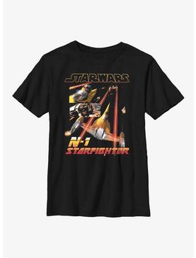 Star Wars The Book Of Boba Fett N-1 Starfighter Youth T-Shirt, , hi-res