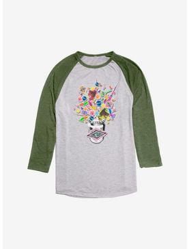 Harry Potter Honeydukes Candy Raglan, Ath Heather With Moss, hi-res