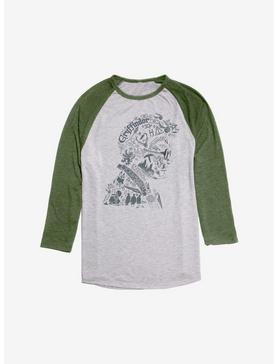 Harry Potter Portrait Fill Raglan, Ath Heather With Moss, hi-res