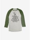 Harry Potter The Deathly Hallows Raglan, Oatmeal With Moss, hi-res