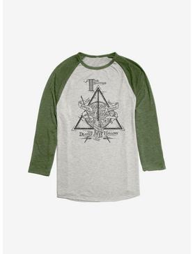 Harry Potter The Deathly Hallows Raglan, Oatmeal With Moss, hi-res