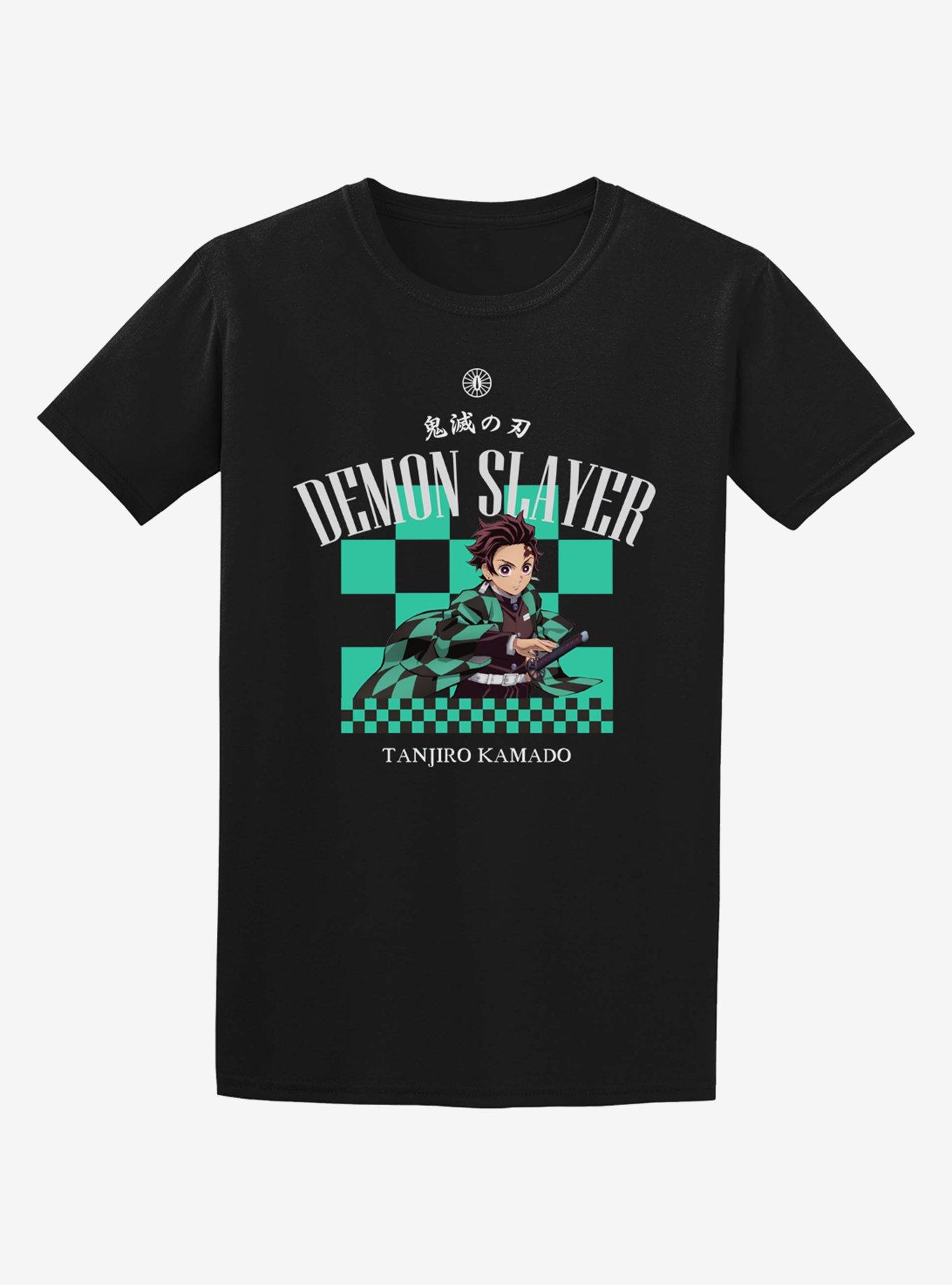 Demon Slayer: Kimetsu No Yaiba Tanjiro Checkered T-Shirt, MULTI, hi-res