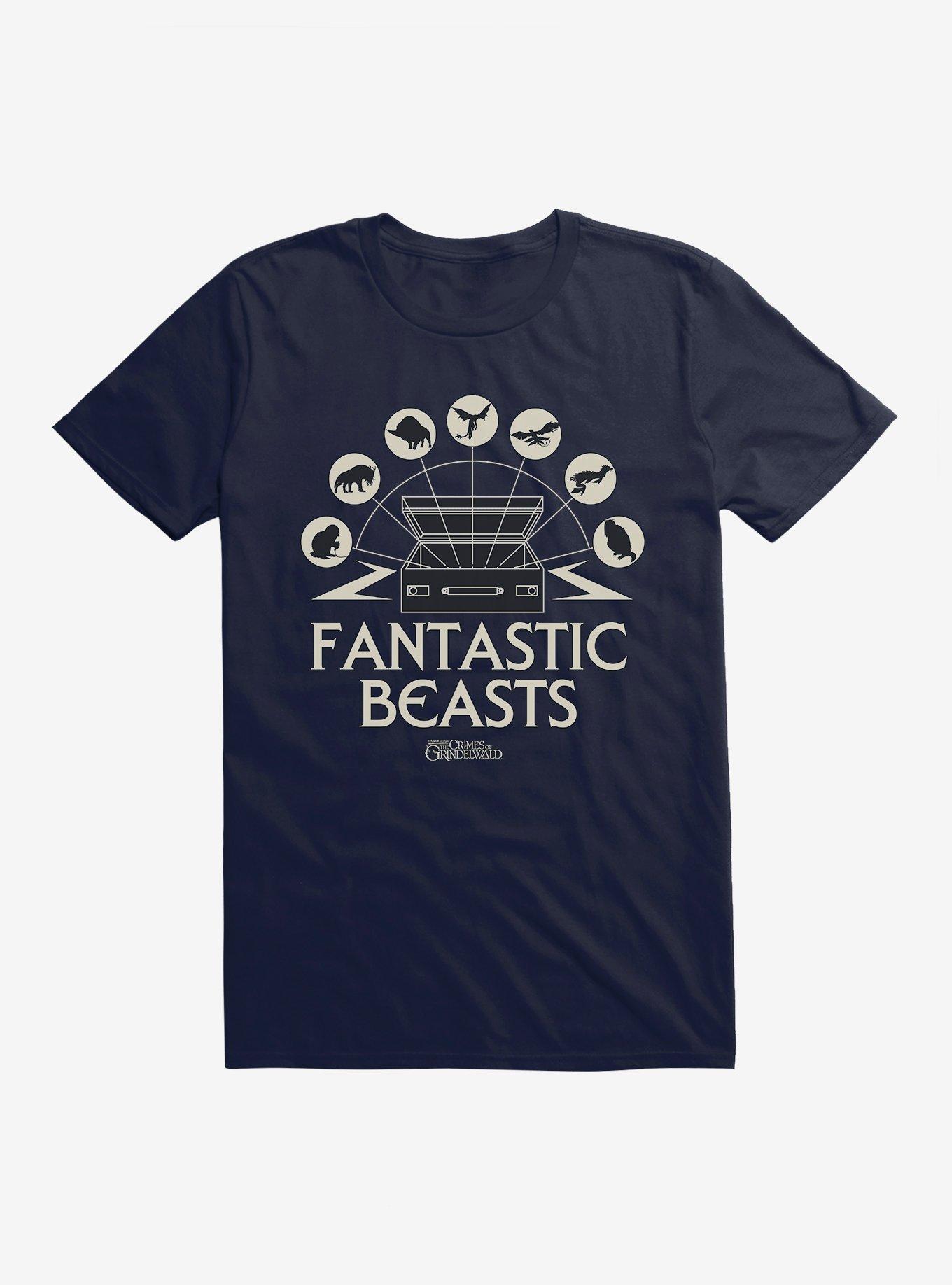 Fantastic Beasts Luggage Creature Icons T-Shirt, , hi-res