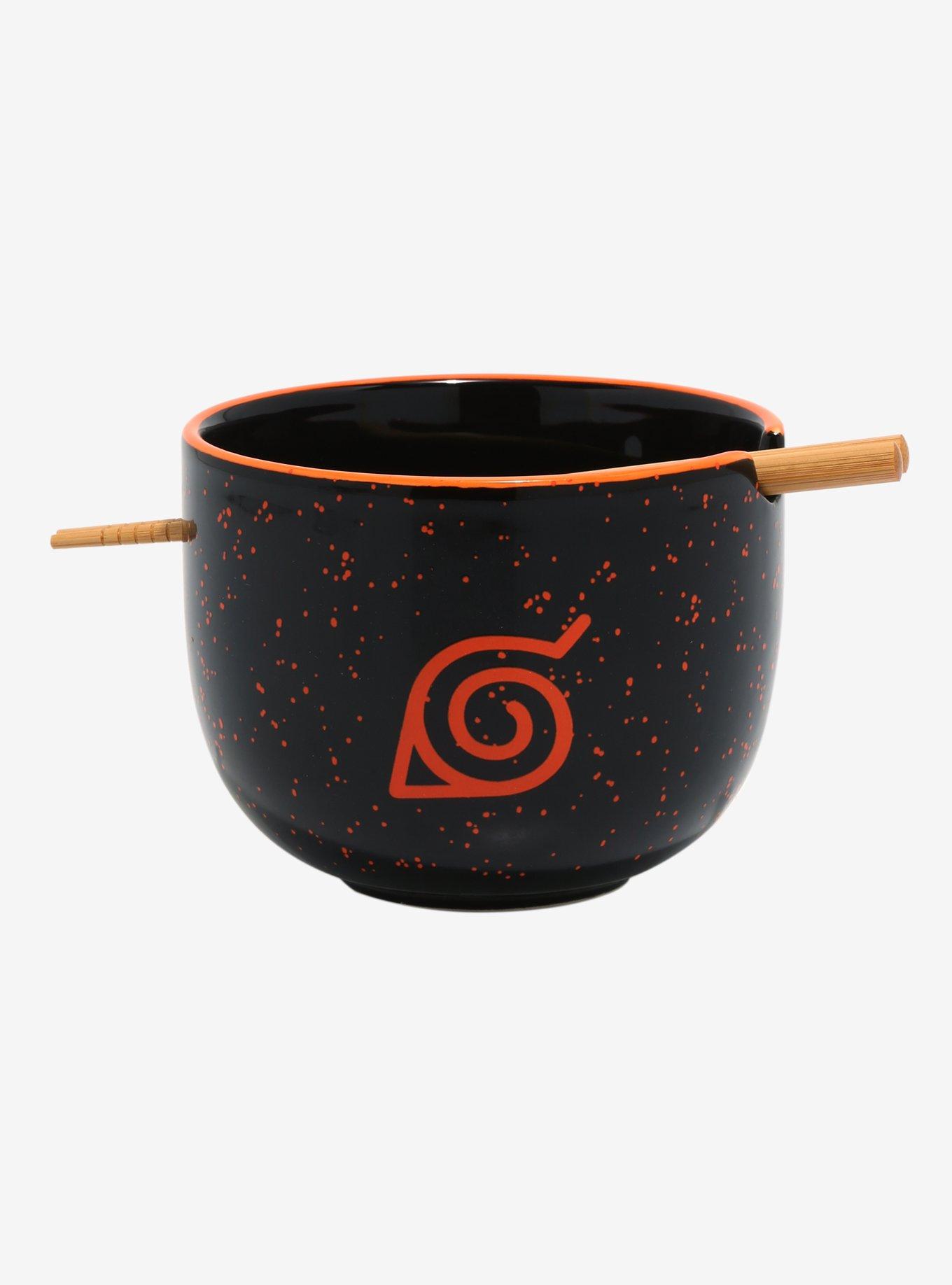 Naruto Shippuden Speckled Ramen Bowl With Chopsticks, , hi-res
