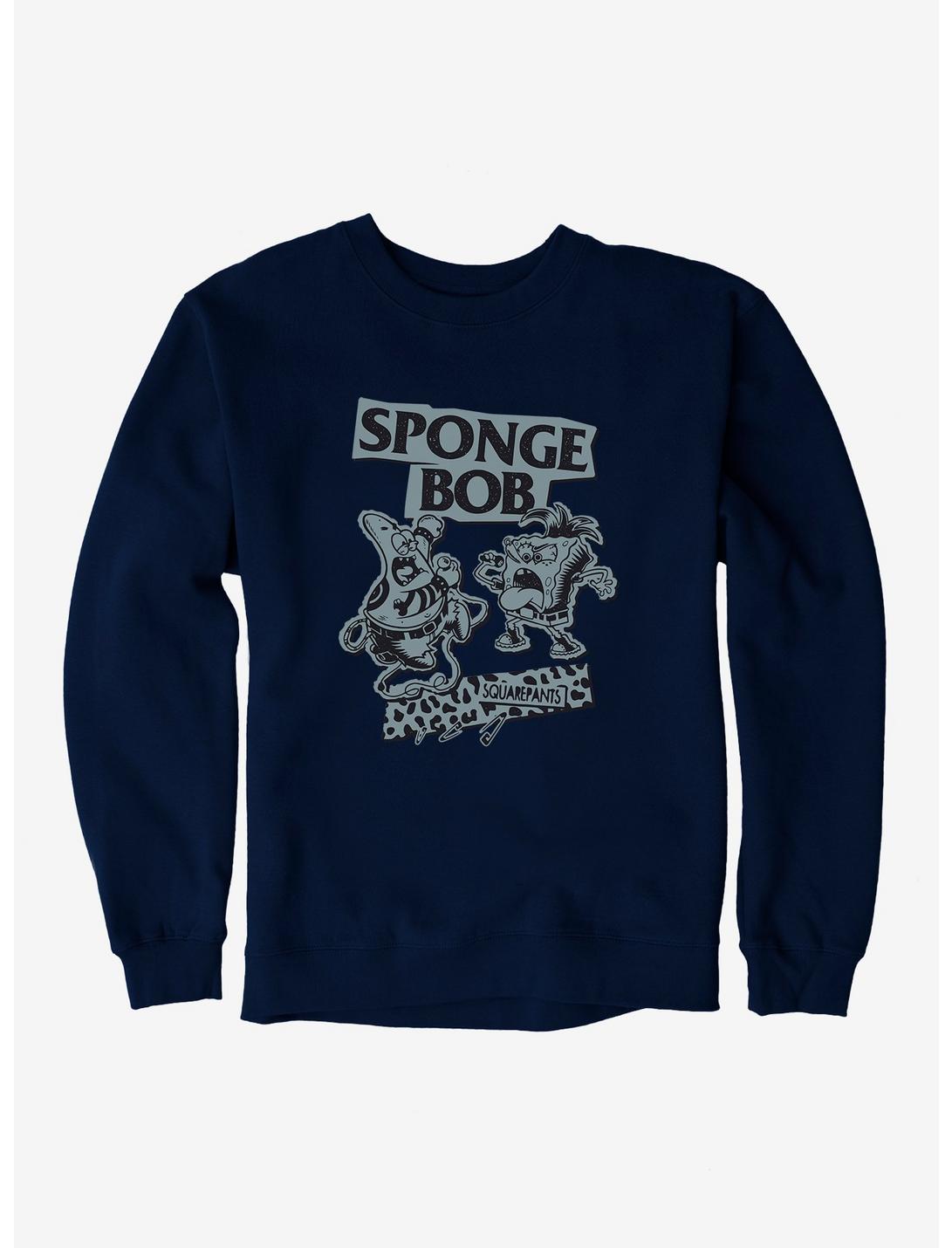 SpongeBob SquarePants Punk Band Sweatshirt, NAVY, hi-res